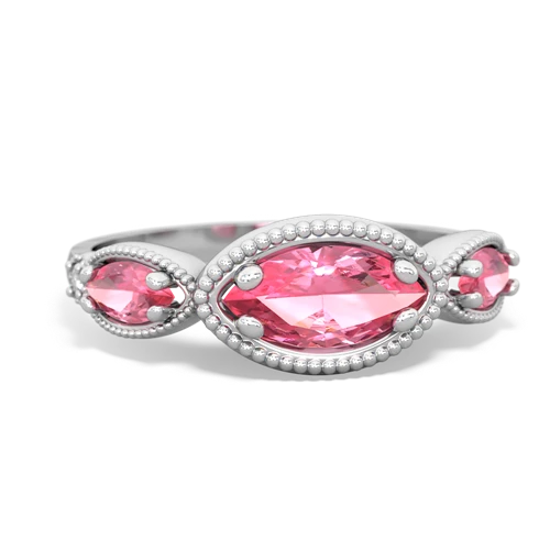 ruby-sapphire milgrain marquise ring