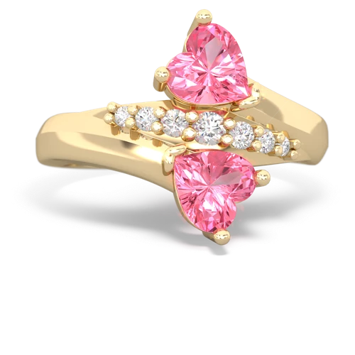 pink sapphire-pink sapphire modern ring