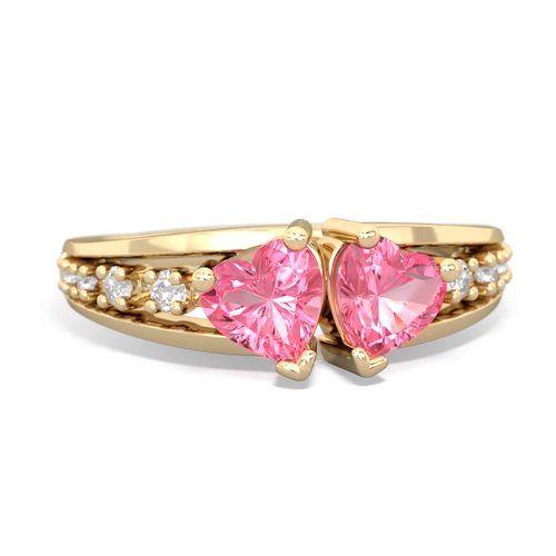 pink sapphire-pink sapphire modern ring