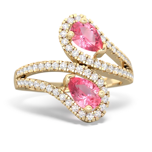 pink sapphire-pink sapphire pave swirls ring