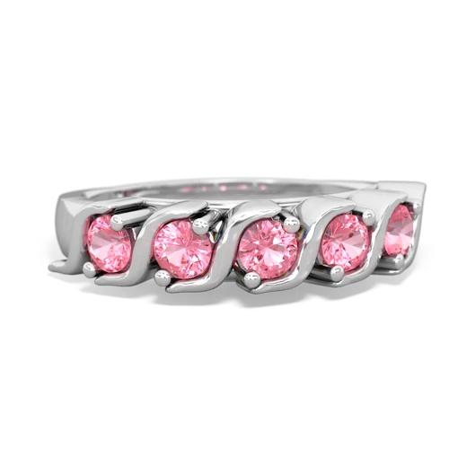 pink sapphire-pink sapphire timeless ring