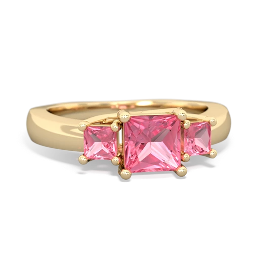 aquamarine-pink sapphire timeless ring