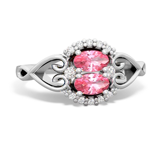 pink sapphire antique keepsake ring