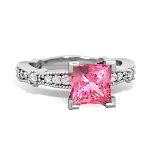 pink sapphire engagement ring