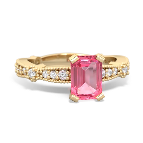 pink sapphire engagement ring