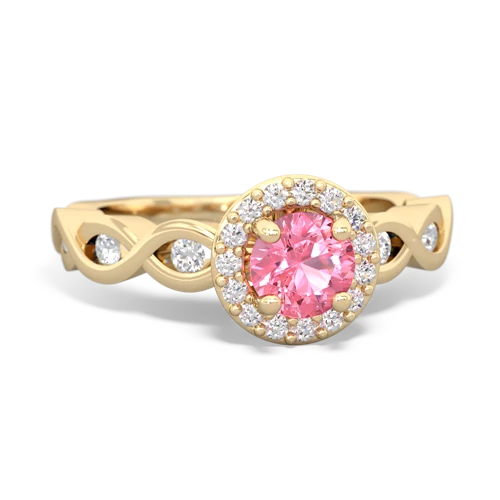 pink sapphire engagement ring