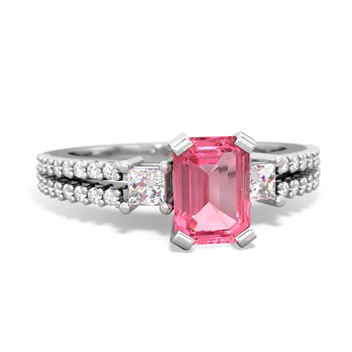 pink sapphire engagement ring