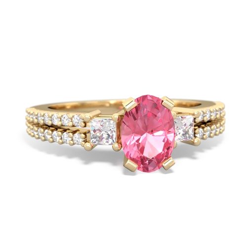 pink sapphire engagement ring