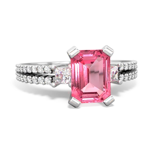 pink sapphire engagement ring