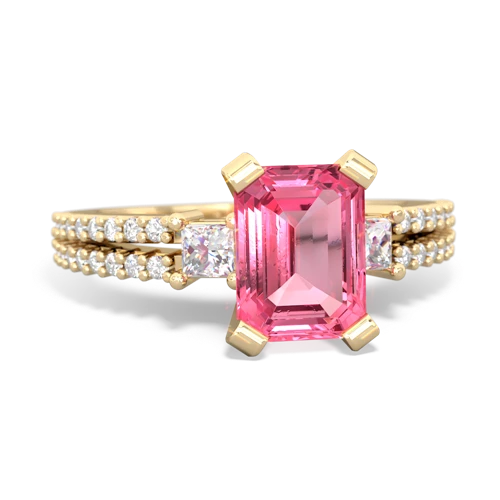 pink sapphire engagement ring