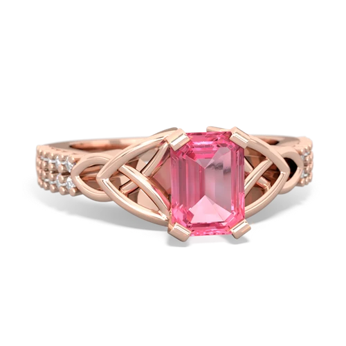 pink sapphire engagement ring