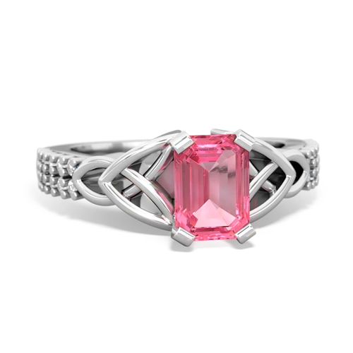 pink sapphire engagement ring