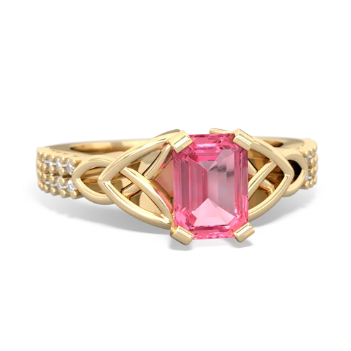 pink sapphire engagement ring