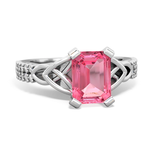 pink sapphire engagement ring