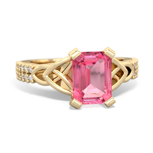 pink sapphire engagement ring