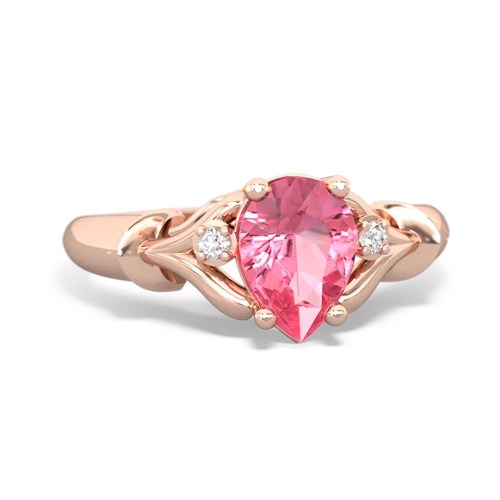 pink sapphire filligree ring