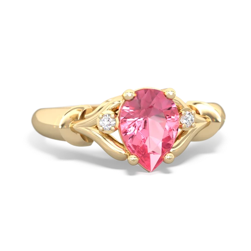 pink sapphire filligree ring