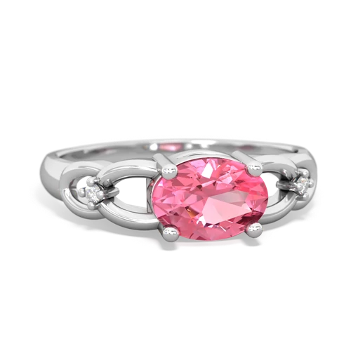 Lab Pink Sapphire Links Lab Created Pink Sapphire ring Ring