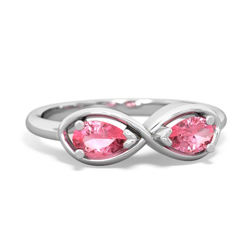 pink sapphire infinity ring