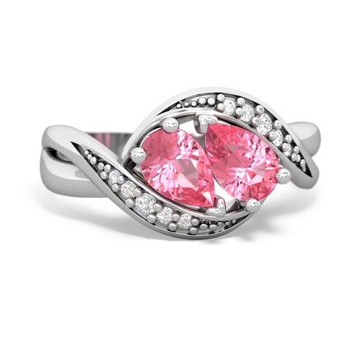 pink sapphire keepsake curls ring