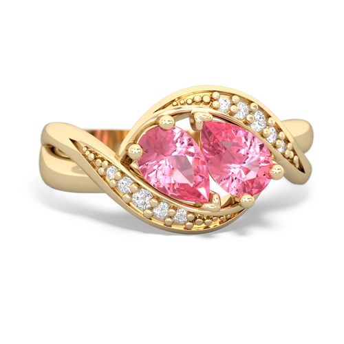 pink sapphire keepsake curls ring
