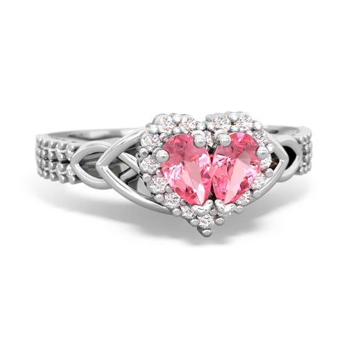 pink sapphire keepsake engagement ring