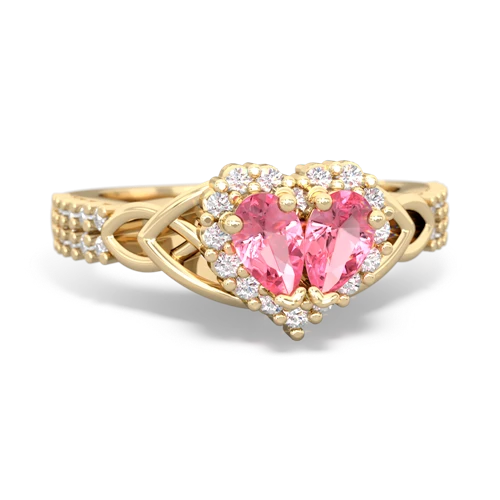 pink sapphire keepsake engagement ring