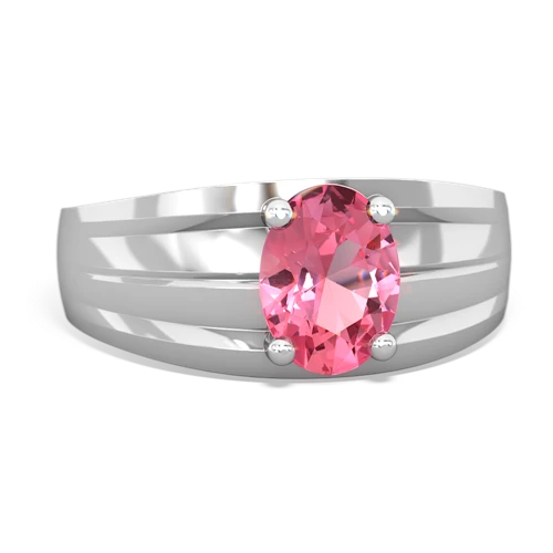 pink sapphire mens ring