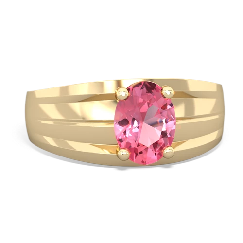 pink sapphire mens ring