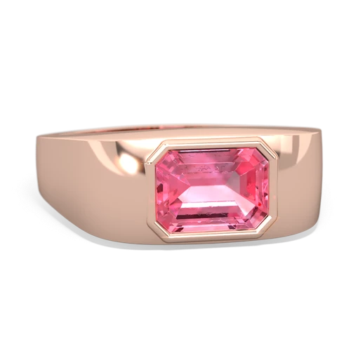 pink sapphire mens ring