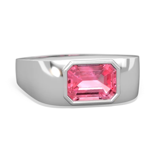 pink sapphire mens ring