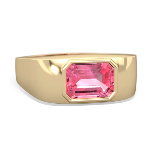 pink sapphire mens ring