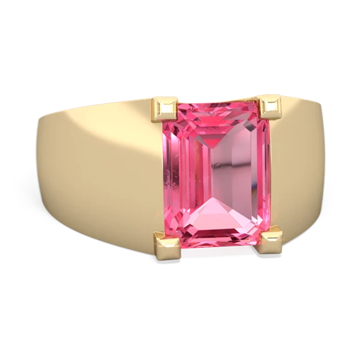 pink sapphire mens ring