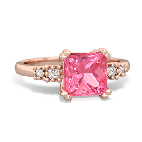 pink sapphire modern ring