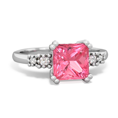 pink sapphire modern ring