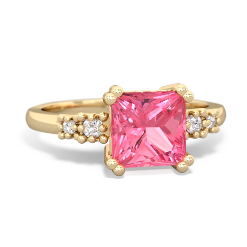 pink sapphire modern ring