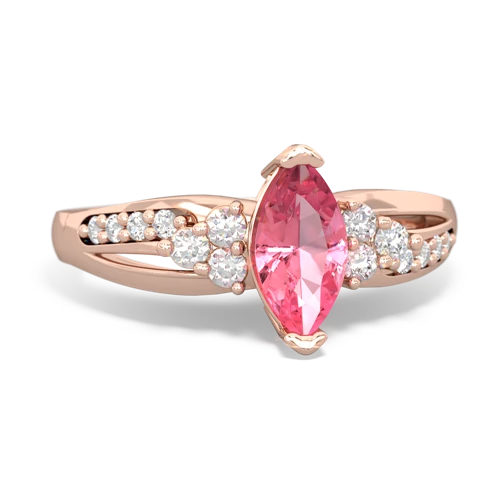 pink sapphire modern ring