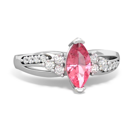 pink sapphire modern ring