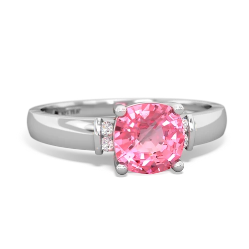 pink sapphire modern ring