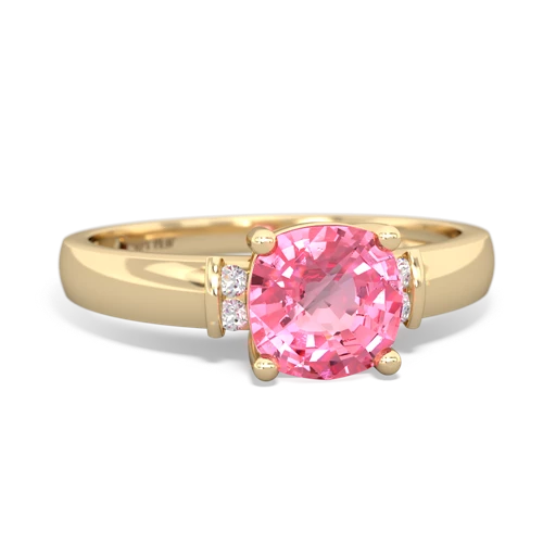 pink sapphire modern ring