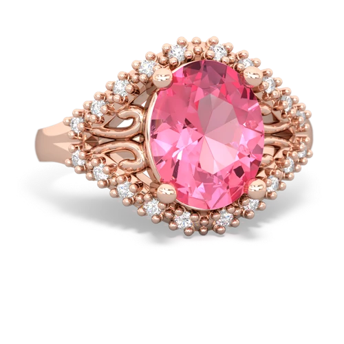 pink sapphire modern ring