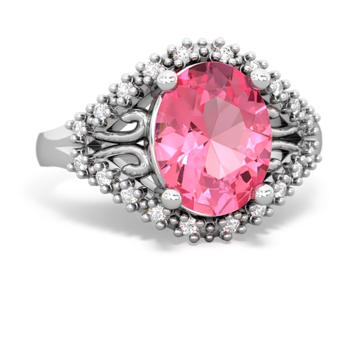 pink sapphire modern ring