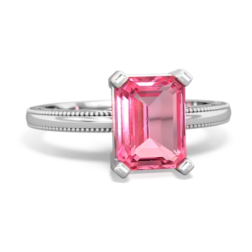 pink sapphire timeless ring