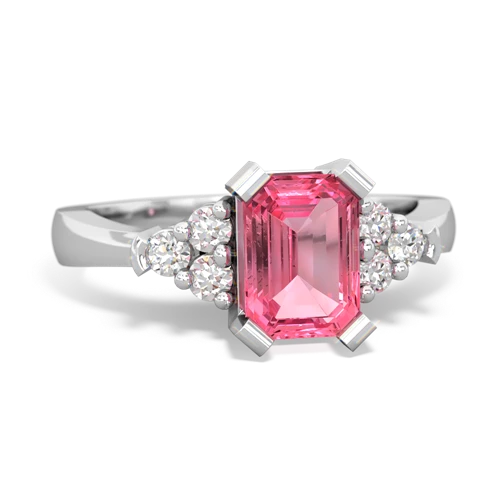 pink sapphire timeless ring