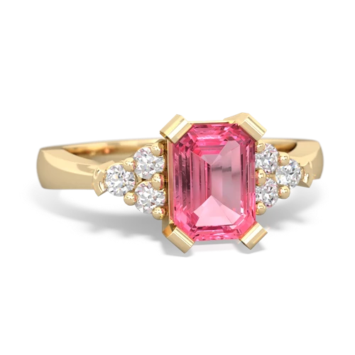 pink sapphire timeless ring