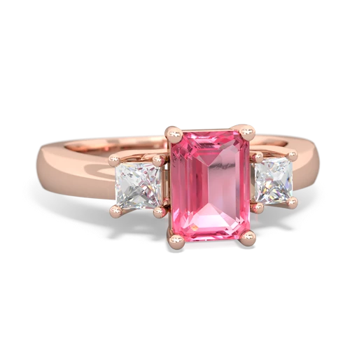 pink sapphire timeless ring