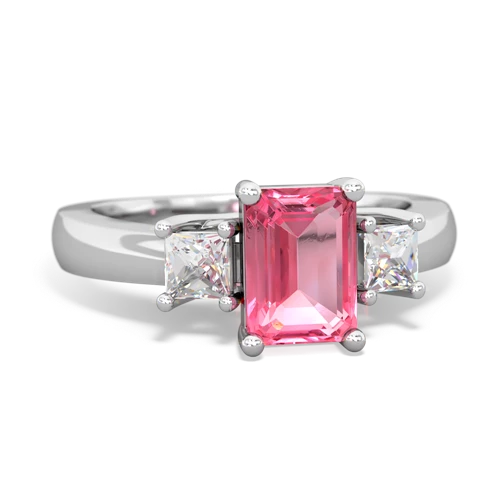 pink sapphire timeless ring