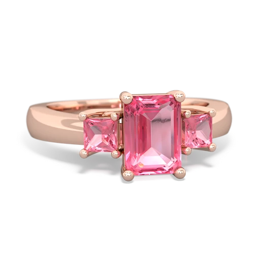 pink sapphire timeless ring