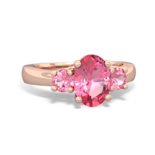 pink sapphire timeless ring