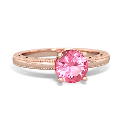 pink sapphire timeless ring